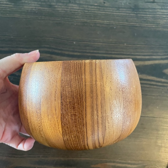 Dansk Teak Wood Serving Bowl Vintage Jens Quistgaard Dansk International